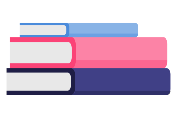 Book Stack Color Icon: The Knowledge Symbol for Visual Storytelling