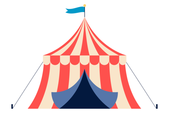 Carnival Tent Color Icon: A Visual Anchor for Creative Brands