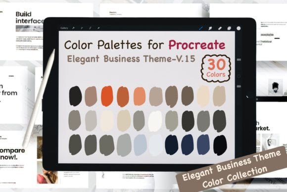 Elevate Your Branding with Procreate Color Palettes-Elegant Biz V15