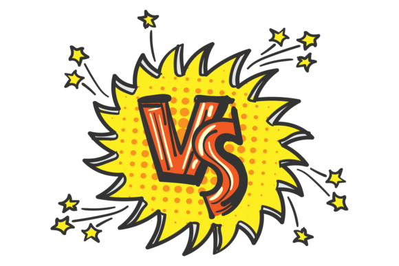 Fight Duel Drawing. Vs Logo Color Sketch: A Designer's Take