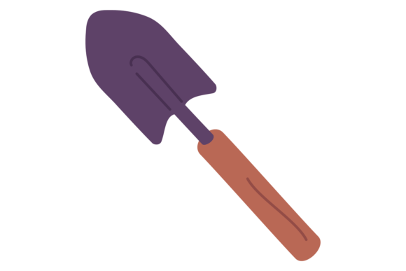 Garden Spade Color Icon: Your Go-To for Grounded Design