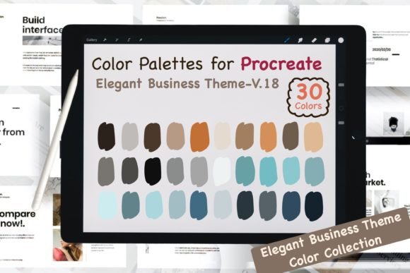 Procreate Color Palettes-Elegant Biz V18: A Designer's Guide