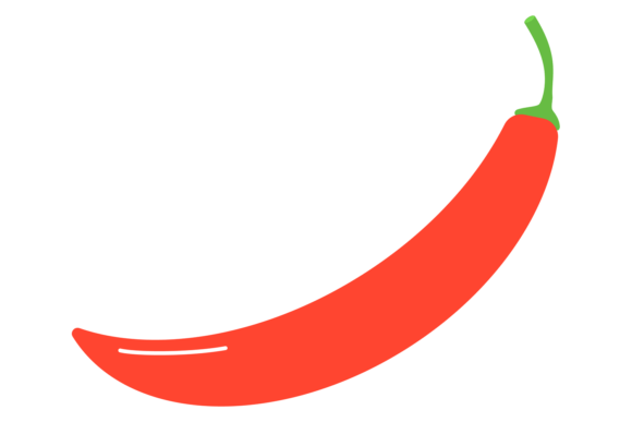 Red Cayenne Pepper Color Icon: The Hot Chill of Graphic Design