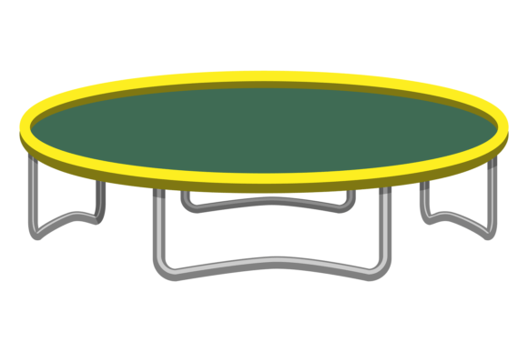 Trampoline Color Icon: A Gymnastics Symbol for Active Brands