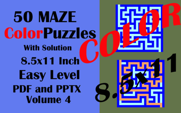 Unpacking the Value of 50 Easy KIDS Color Maze 8.5x11 KDP Vol 4